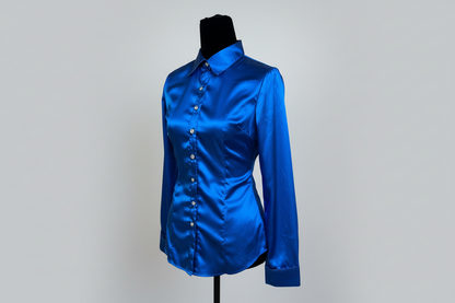 Royal Blue Button Up - Size 12