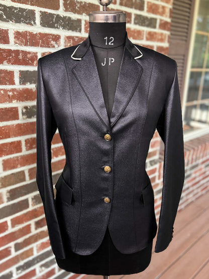 Black Sheen English Hunt Coat