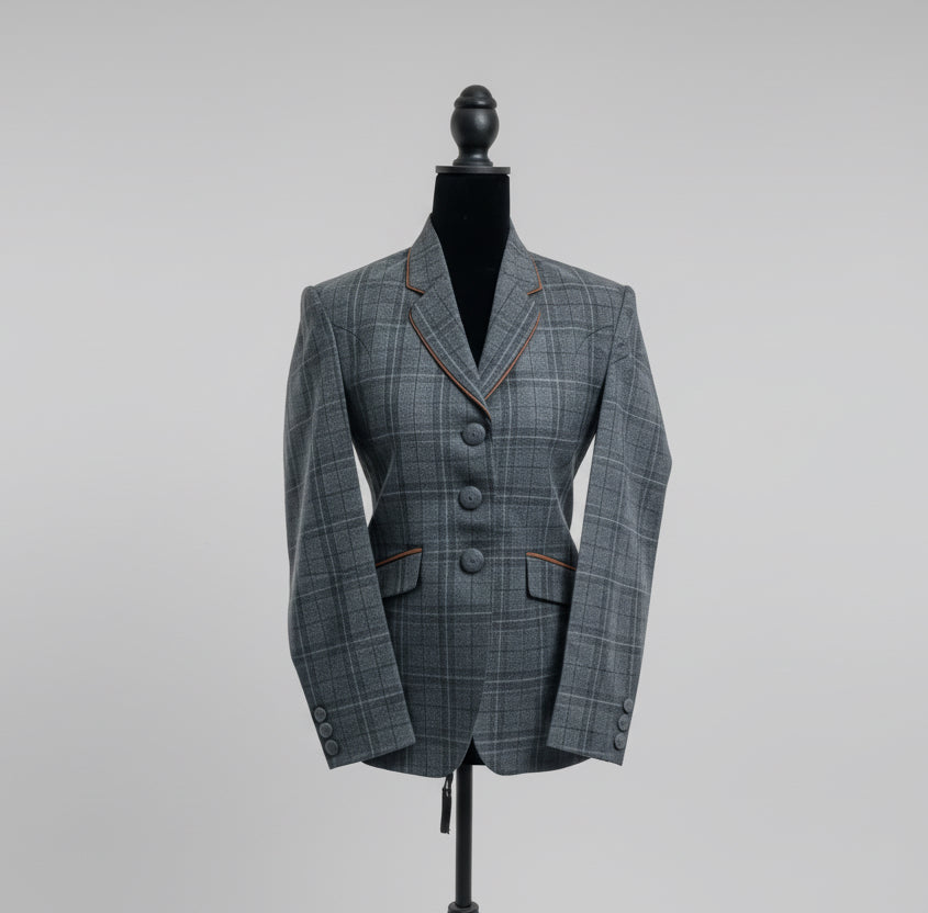 Dark Grey + Chocolate English Hunt Coat