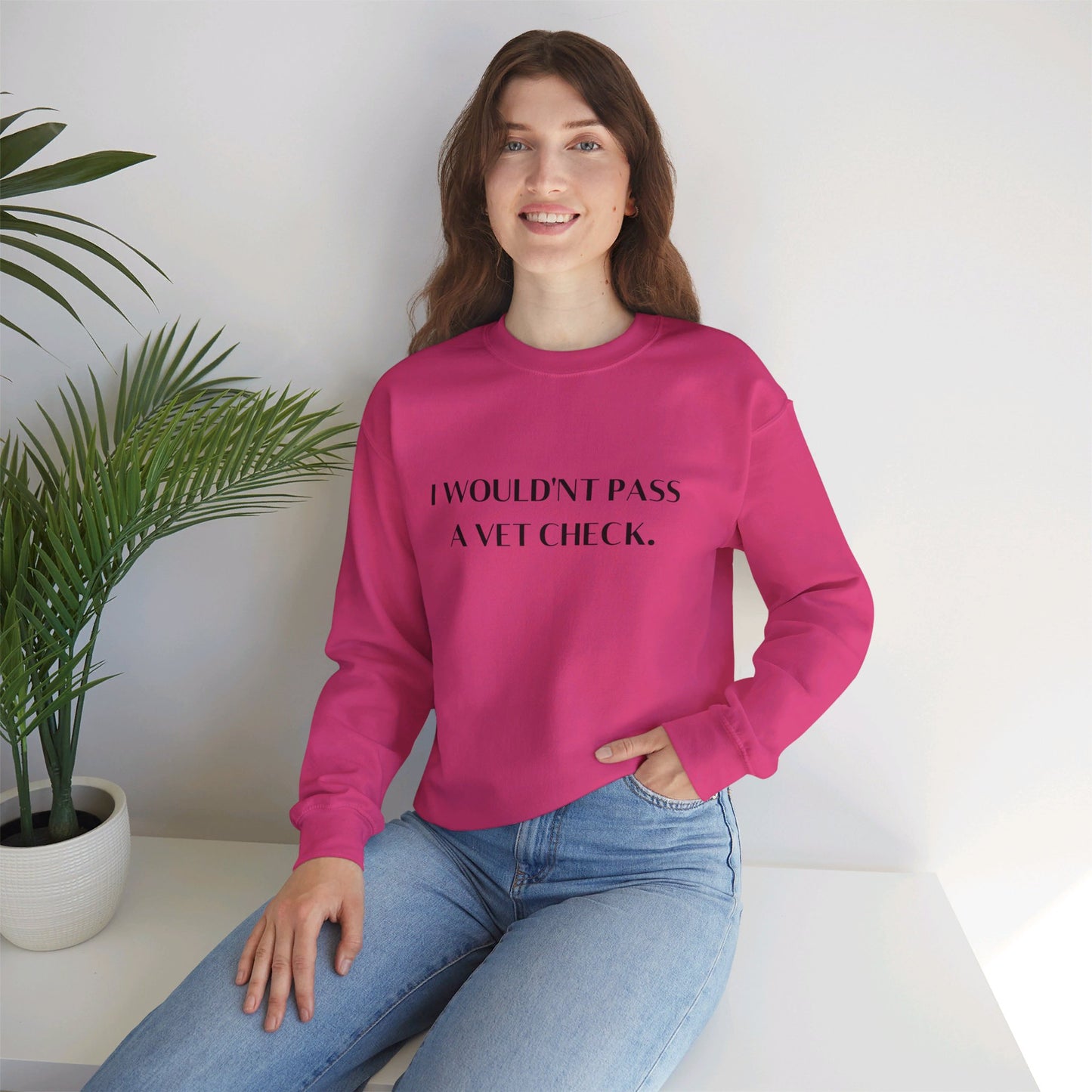 I Wouldn't Pass a Vet Check Crewneck