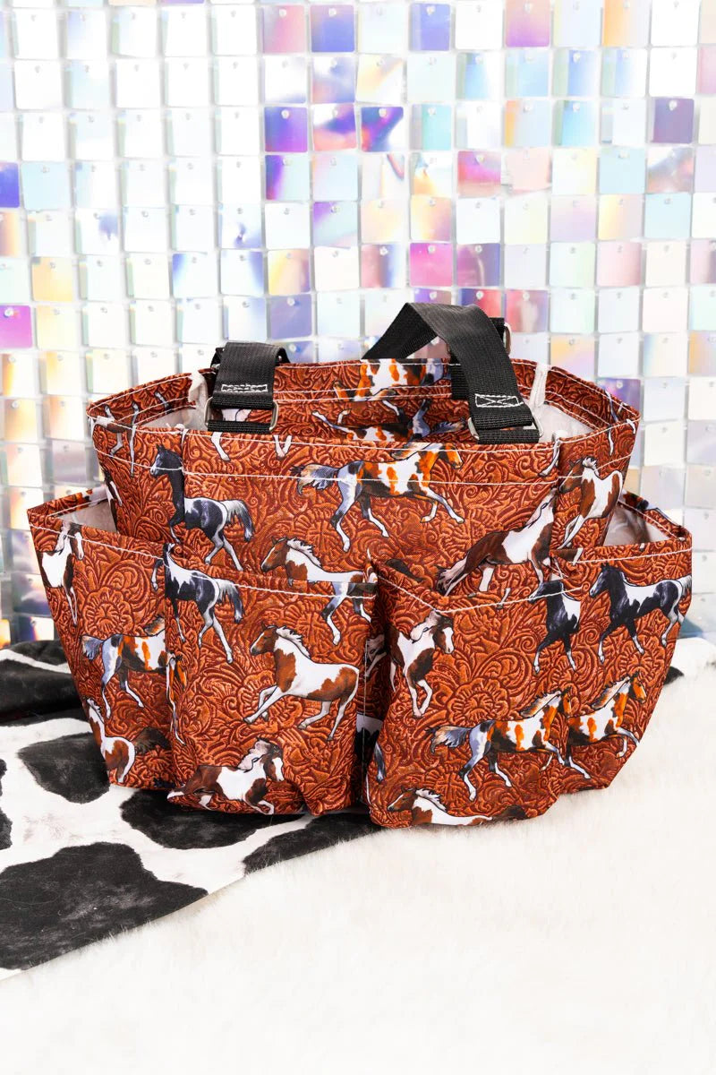 Grooming Organizer Tote - Horses