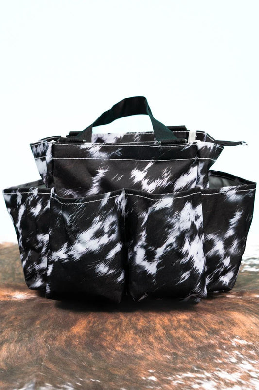 Grooming Organizer Tote - Cowhide