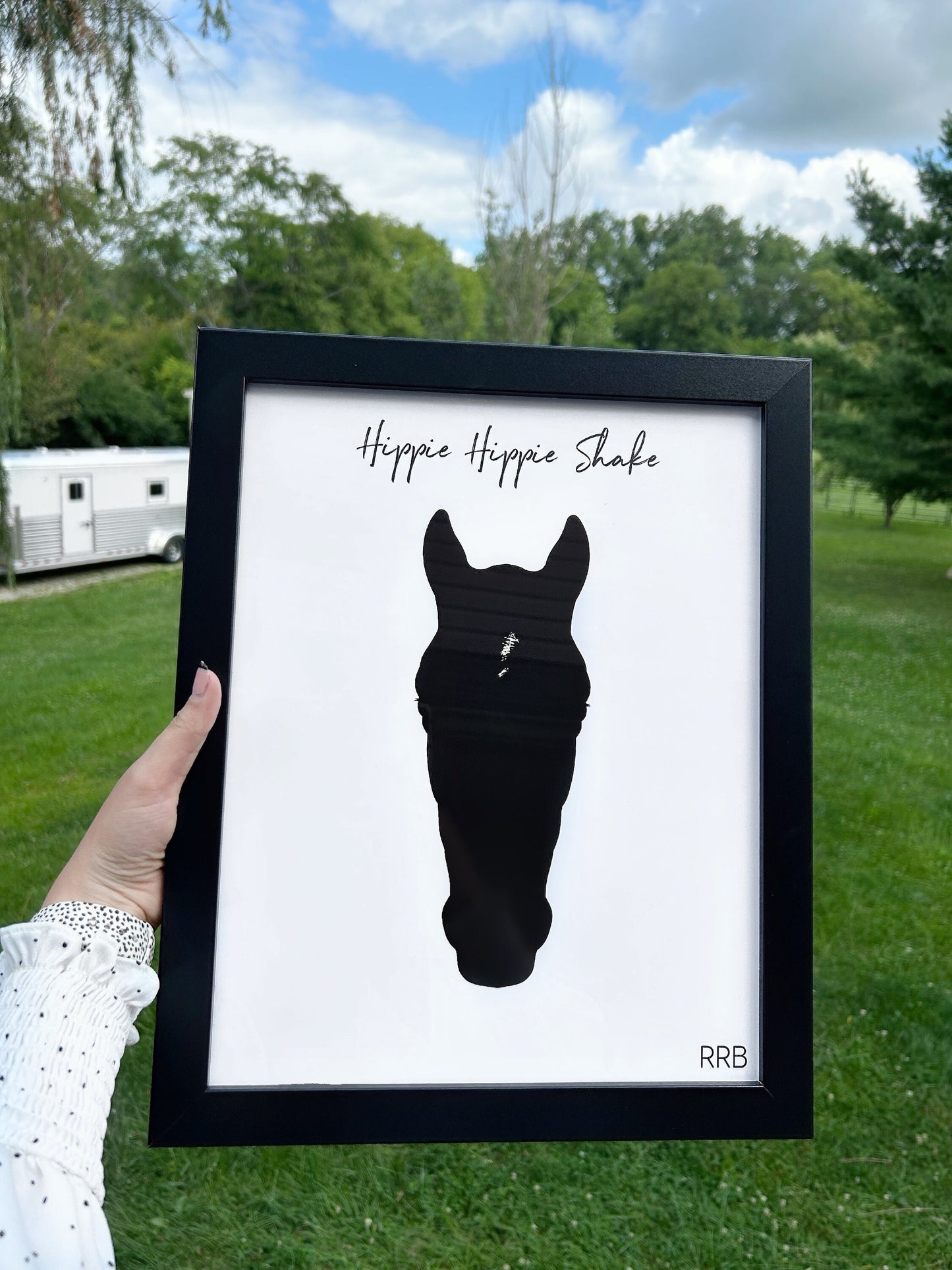 Custom Framed Horse Silhouette - Fine Portrait Wall Art