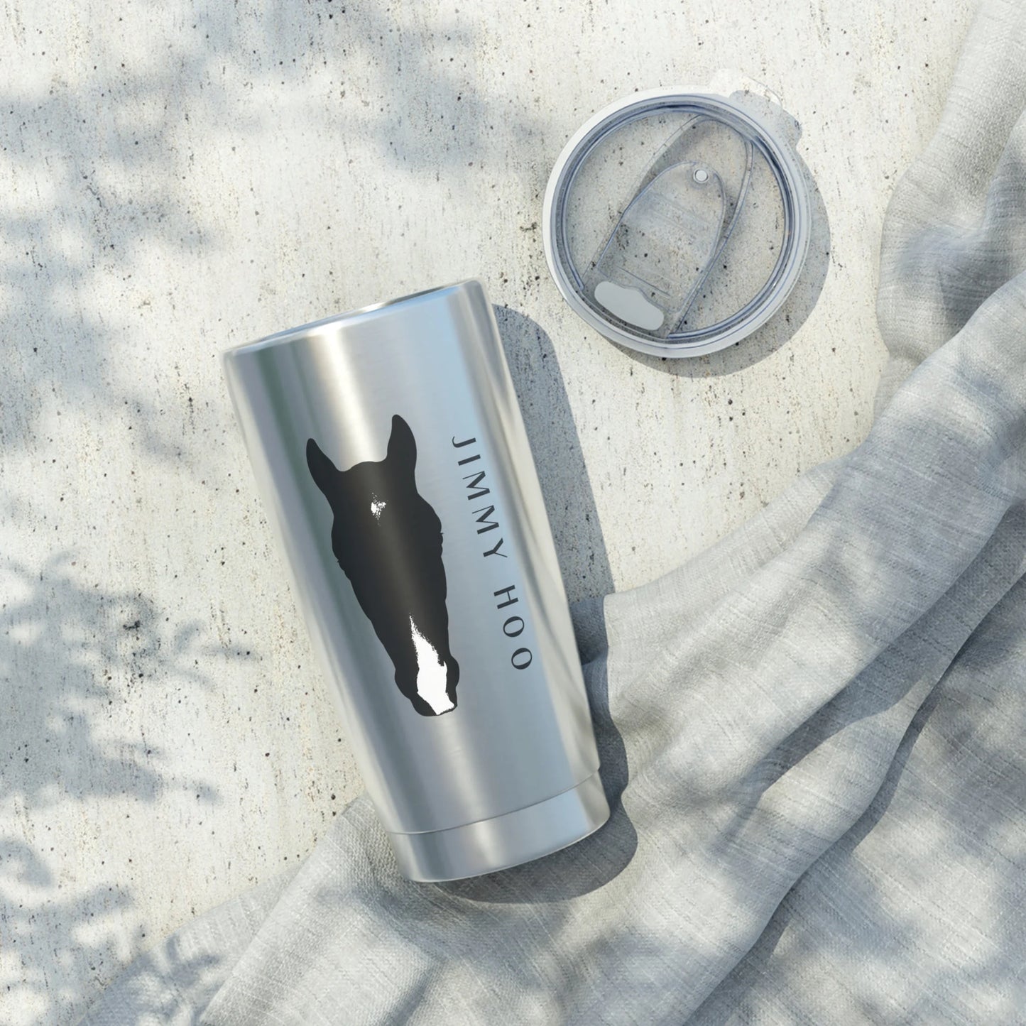 Custom Equine Silhouette Stainless Steel Tumbler