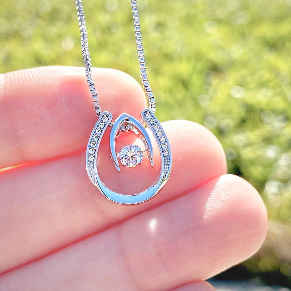 Horseshoe Necklace - For Mom, Daughter, Sister