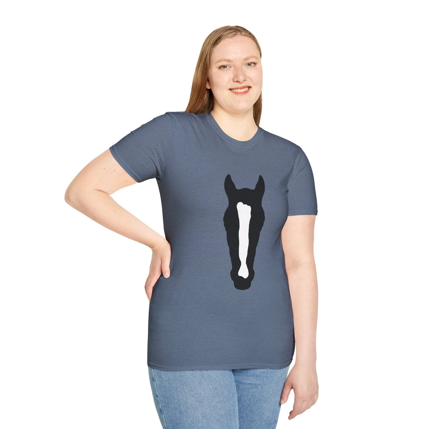 Custom Horse Silhouette Soft T-Shirt