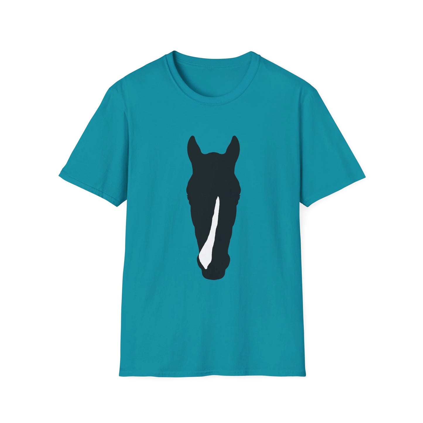 Custom Horse Silhouette Soft T-Shirt