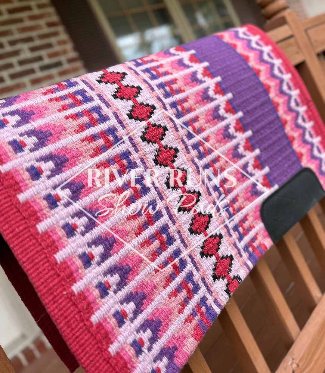 Raspberry, Pink, and Purple Western Show Pad - 34x42